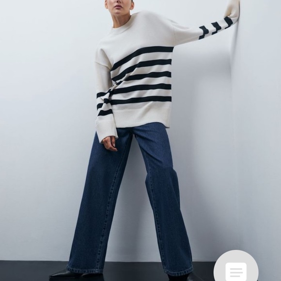 Denim. Jeans woman Wide-leg. Size M - Picture 2 of 5